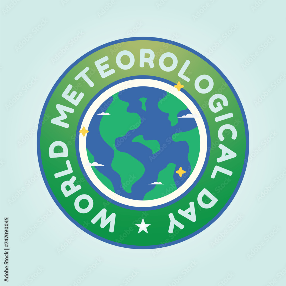 vector graphic of World Meteorological Day ideal for World Meteorological Day celebration.