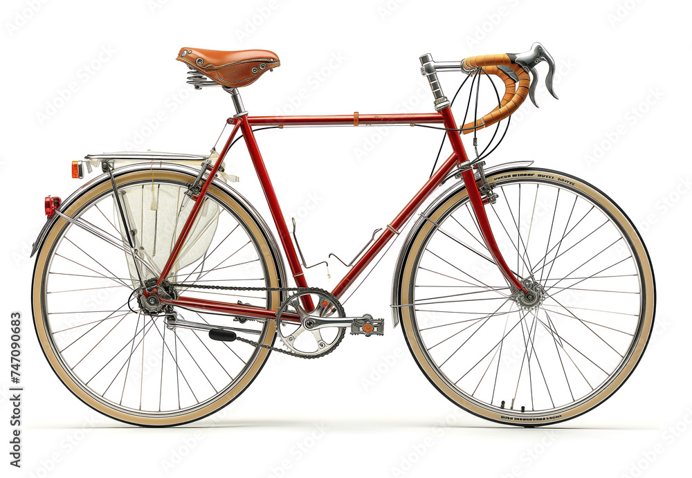 bicycle on a white background