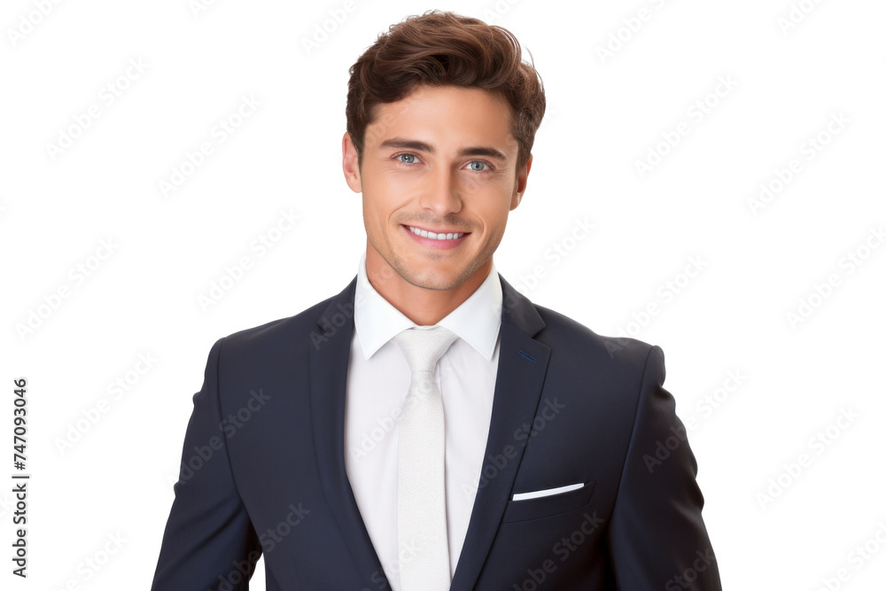 Studio portrait of handsome Caucasian Americana businessman wear formal suit and necktie with a beautiful smiling isolated on transparent png background, CEO manager with smart look. Studio portrait of handsome Caucasian Americana businessman wear formal suit and necktie with a beautiful smiling isolated on transparent png background, CEO manager with smart look.