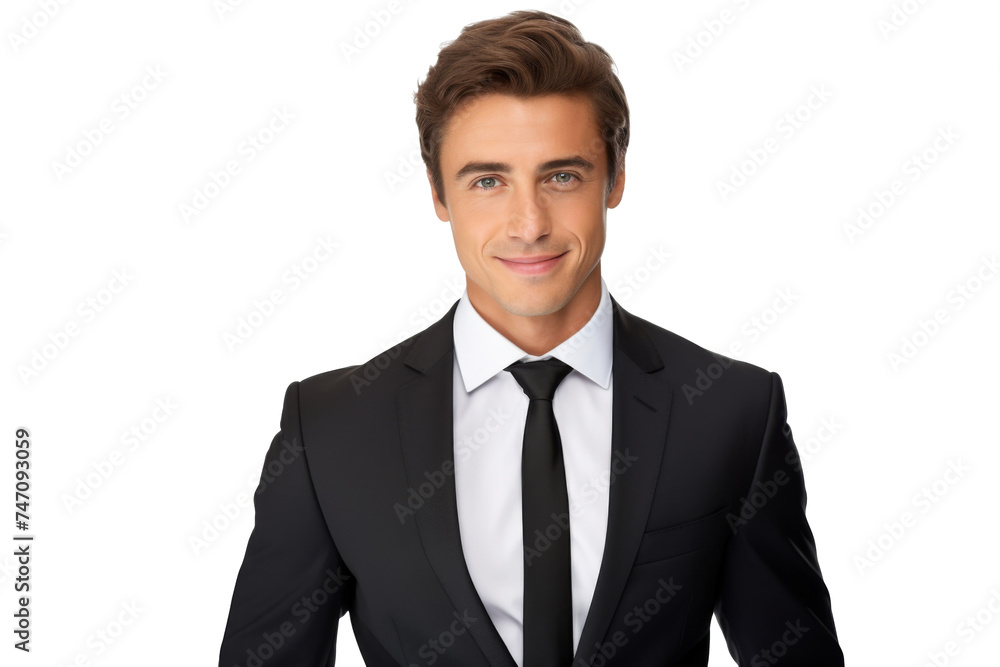 Studio portrait of handsome Caucasian Americana businessman wear formal suit and necktie with a beautiful smiling isolated on transparent png background, CEO manager with smart look. Studio portrait of handsome Caucasian Americana businessman wear formal suit and necktie with a beautiful smiling isolated on transparent png background, CEO manager with smart look.