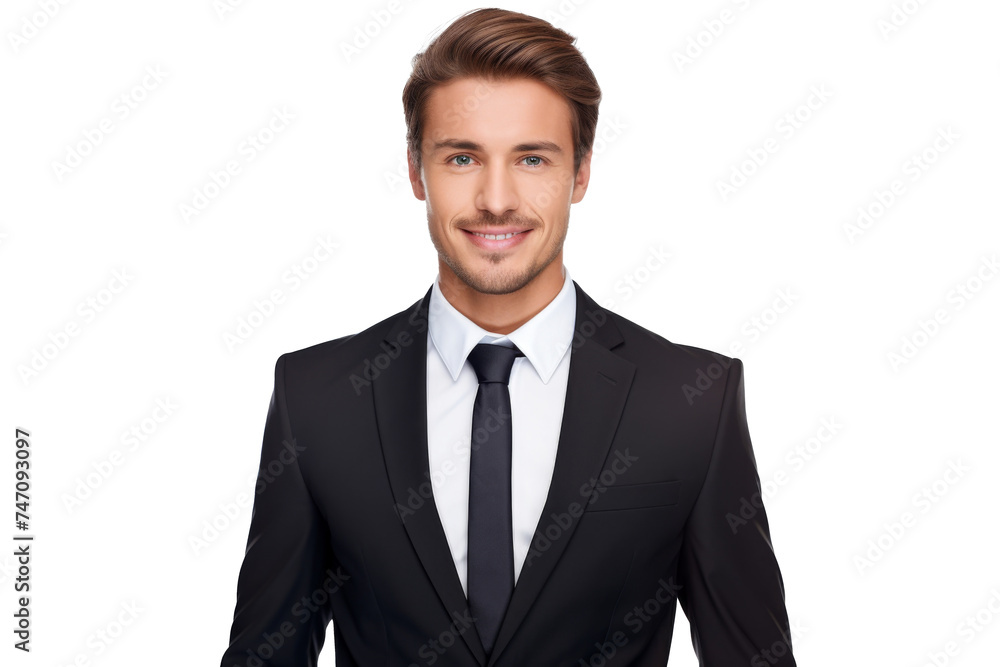 Studio portrait of handsome Caucasian Americana businessman wear formal suit and necktie with a beautiful smiling isolated on transparent png background, CEO manager with smart look. Studio portrait of handsome Caucasian Americana businessman wear formal suit and necktie with a beautiful smiling isolated on transparent png background, CEO manager with smart look.