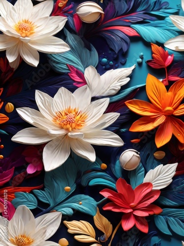 high quality colorful synthetic flower