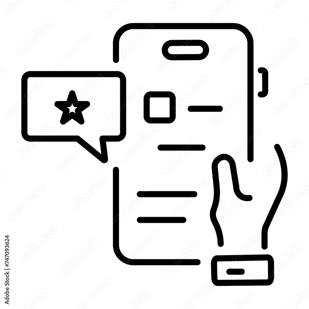 Check out this linear icon of app rating Check out this linear icon of app rating