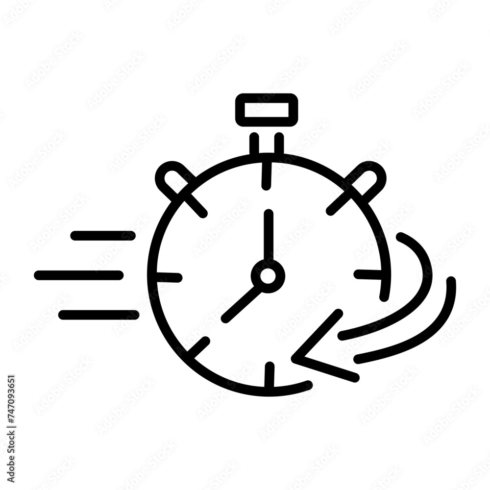 Editable line icon depicting quick response Editable line icon depicting quick response