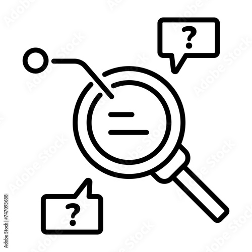 Grab this line style icon of query 