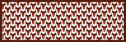 Hindu God lord vishnu tilak sign seamless pattern background.
