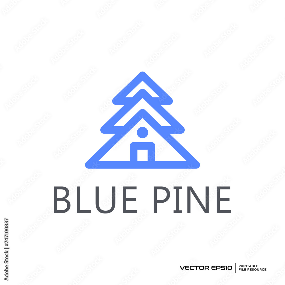 Pine home logo vector illustration Pine home logo vector illustration