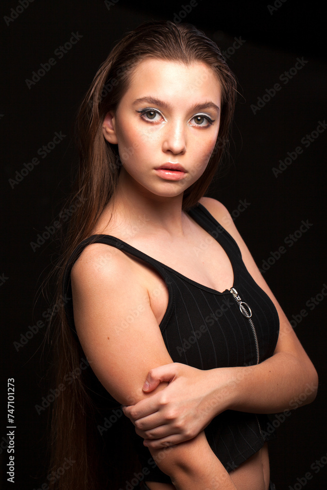 Close up Make up fashion model Close up Make up fashion model
