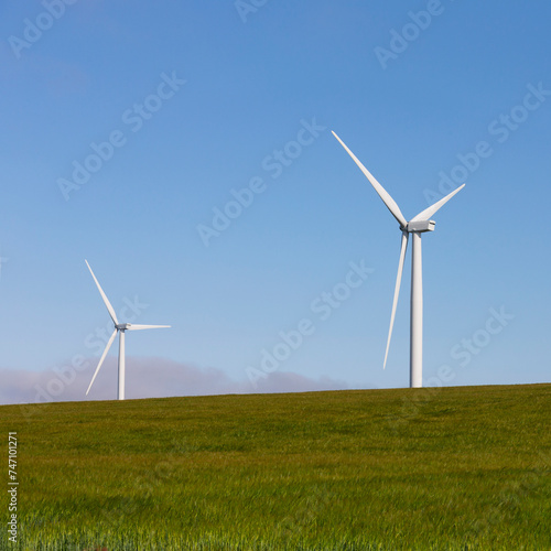Wind turbine farm, UK.