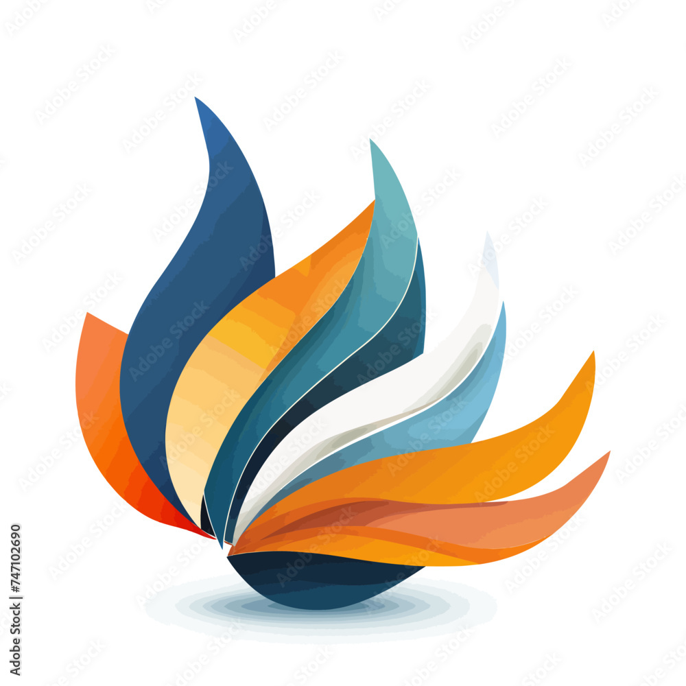 Obraz premium Modern vector logo isolated on white background Generative Ai 