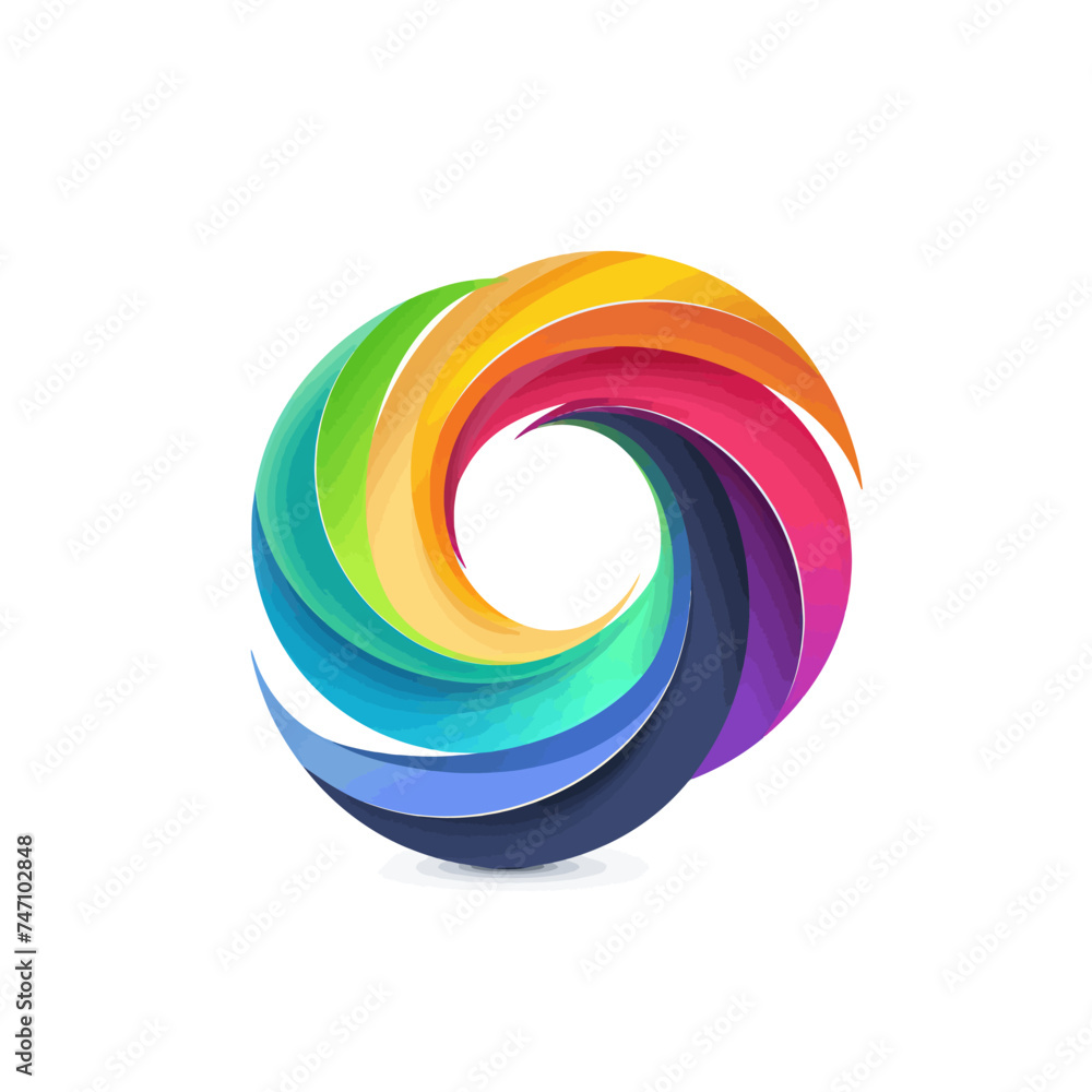 Modern vector logo isolated on white background Generative Ai Modern vector logo isolated on white background Generative Ai