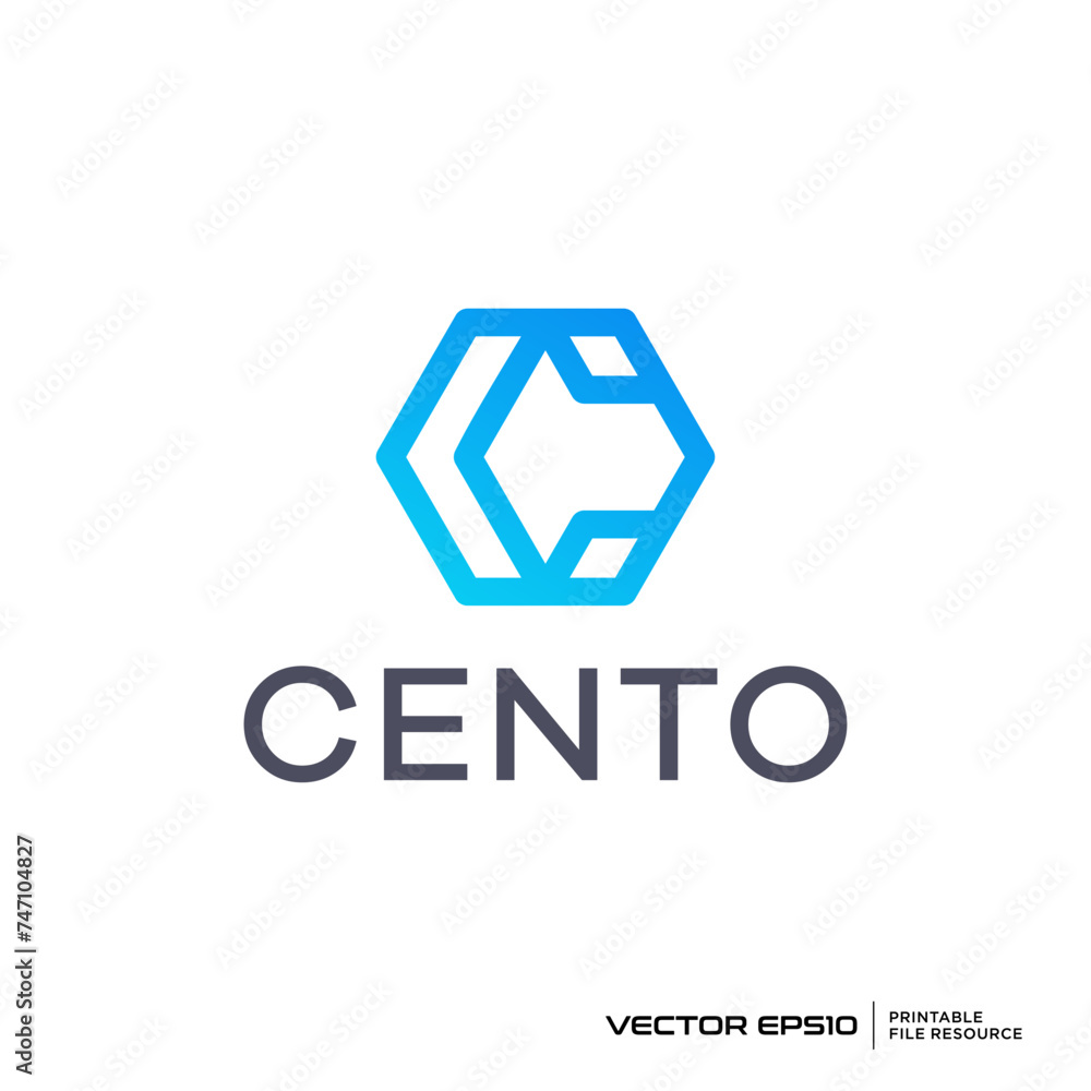 Letter C Hexagon logo vector illustration Letter C Hexagon logo vector illustration