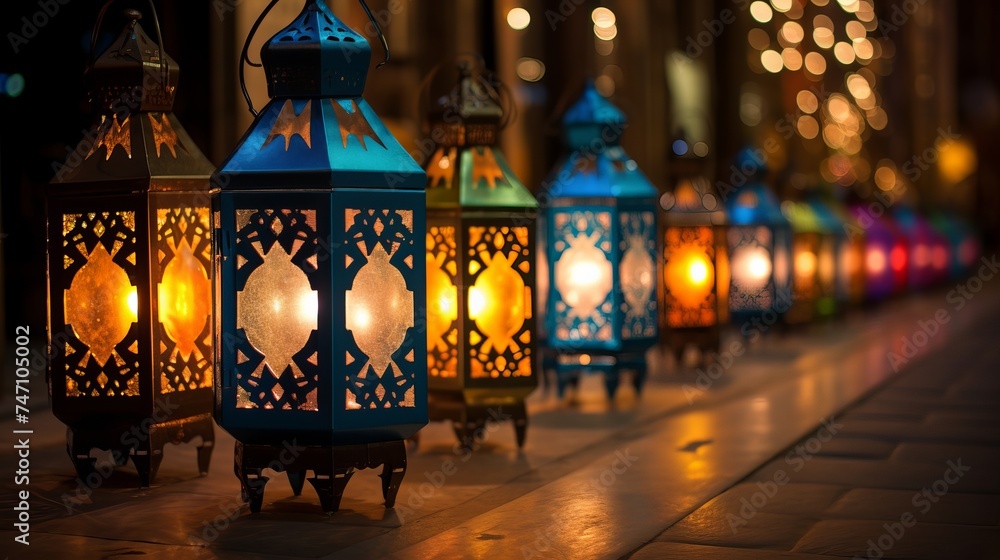 Lanterns lit during the holy month of Ramadan