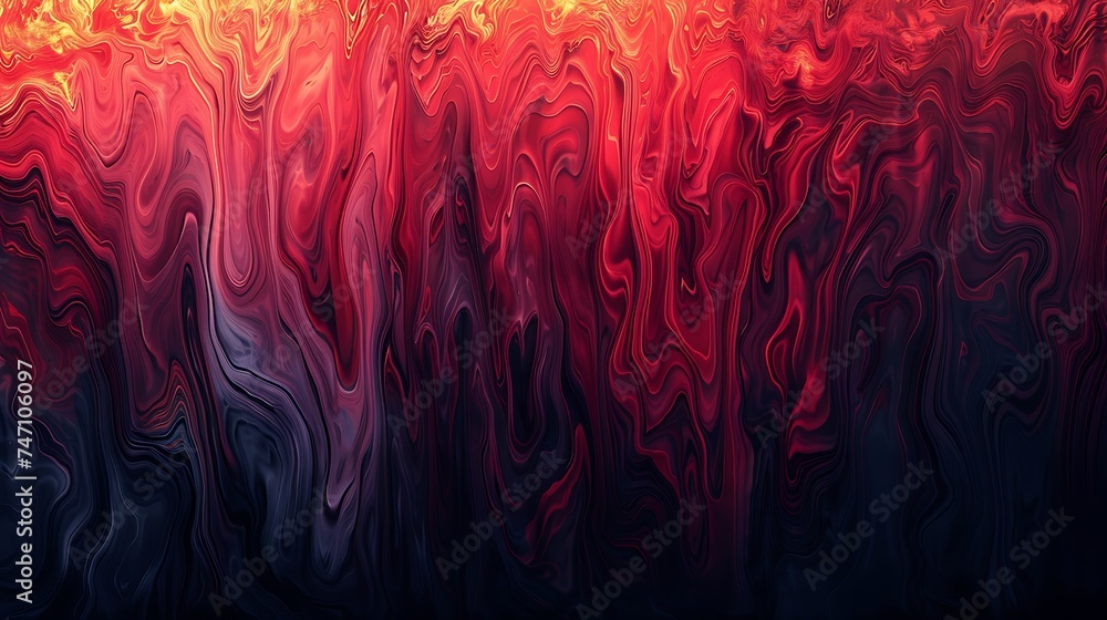 An abstract background with vertical striped gradients in shades of red and black, resembling a volcanic eruption