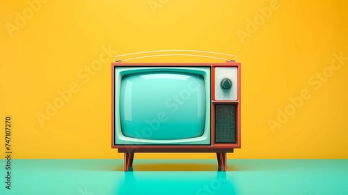 Blank Screen Retro Tv