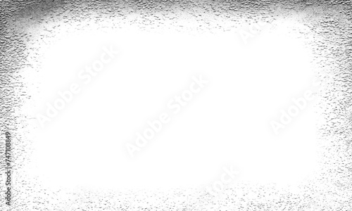 a dirty wall texture frame background on transparent background