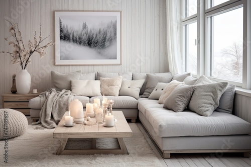 Nordic Vibes: Monochromatic Living Room Ideas with a Pastel Color Theme