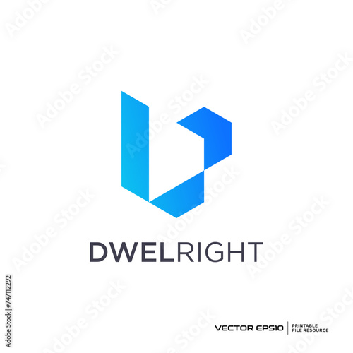 Free Download Letter D logo vector illustration - GFXLoad
