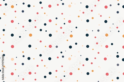 Sleek and Stylish  Flat White Background with Delicate 2D Polka Dot Pattern