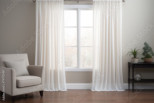 Floor-Length Sheer Curtain Bedroom Ideas to Enhance Room Height © Michael