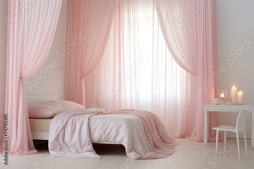 Drawer Design Sheer Curtain Background: Gorgeous Bedroom Ideas