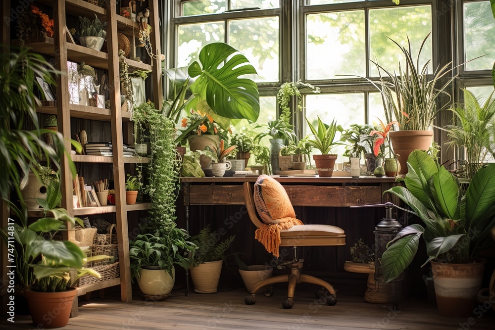 Top Tropical Plant Decor Ideas for a Bohemian Style Home Office Refresh