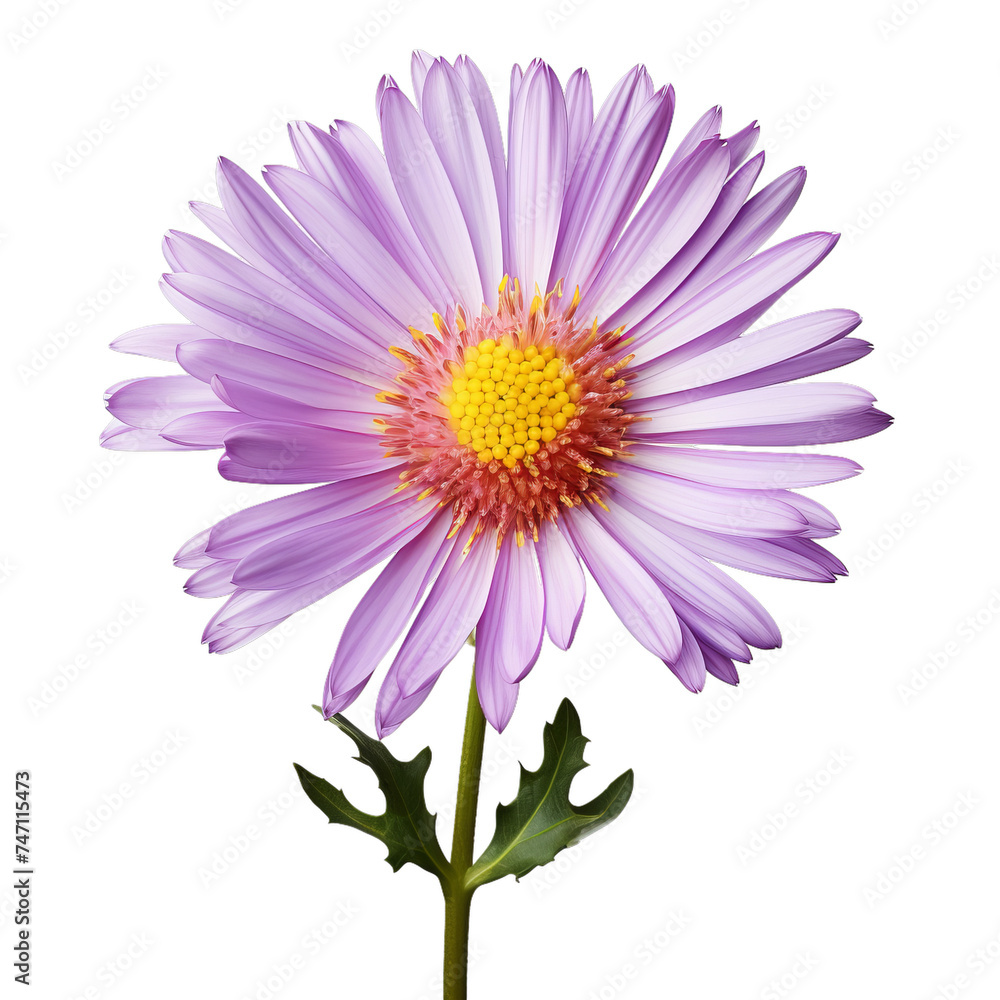 Obraz premium purple daisy isolated on transparent background, png