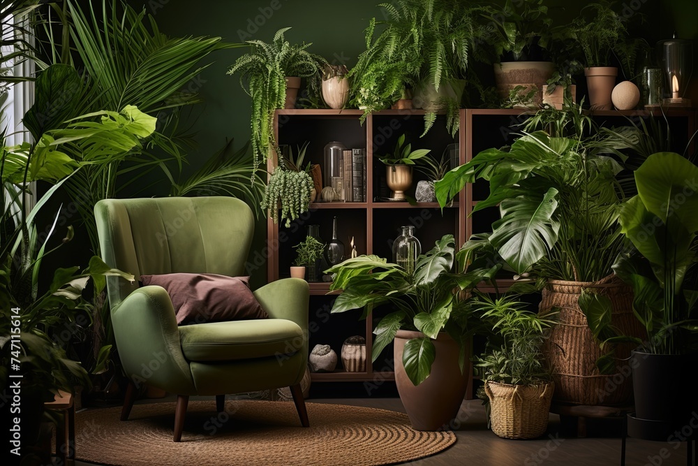 Nordic Style Green Mood Booster: Tropical Plant Home Office Decors