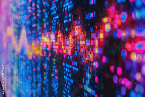 Wallpaper Mural Abstract futuristic background Data Transfer. technology concept cyberspace background AI Generated. Torontodigital.ca