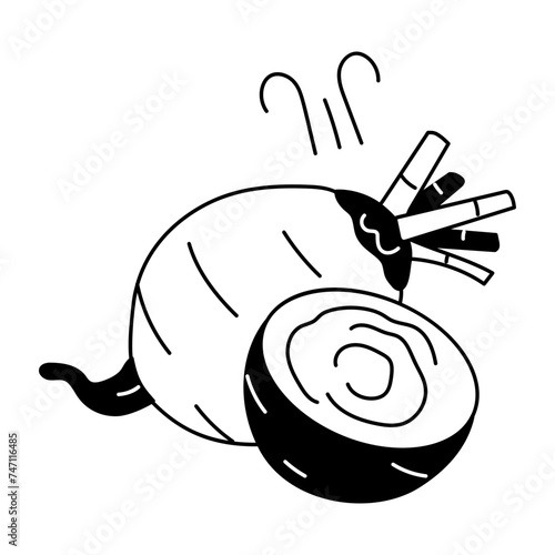 Download this doodle icon of beetroot 