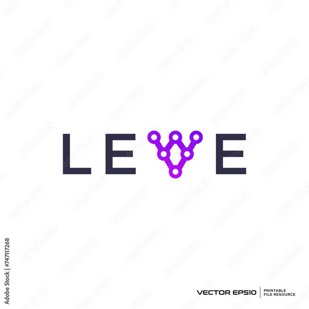Fototapeta premium Letter V logo vector illustration