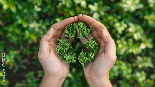 A corporate sustainability initiative implementing closed loop manufacturing processes and product stewardship programs to minimize waste generation extend product lifecycles and photo