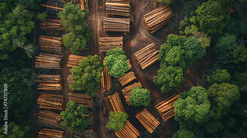 A sustainable wood products company committed to sourcing timber from responsibly managed forests practicing sustainable forestry practices and promoting transparency and traceability photo