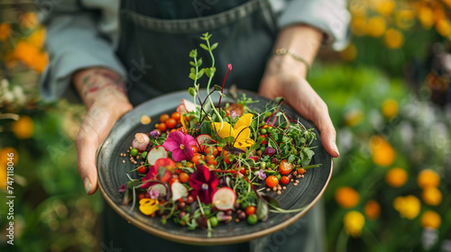Collaborating with chefs restaurants and food producers to innovate and diversify plant based menus showcasing culinary creativity and flavor rich vegetarian and vegan dishes photo