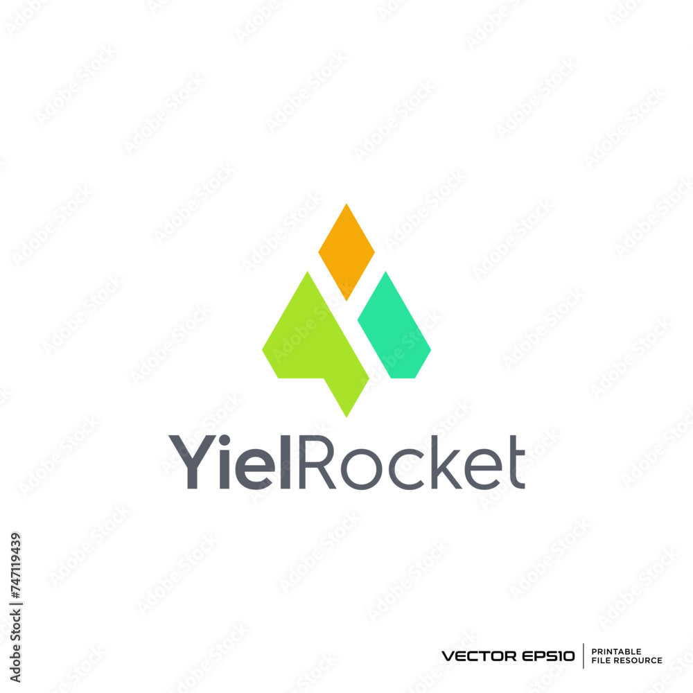 Abstract shapes logo vector illustration Abstract shapes logo vector illustration