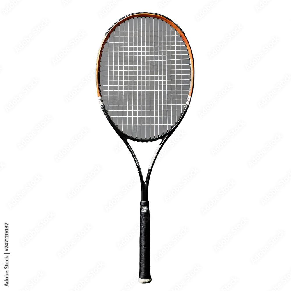 badminton racket isolated on transparent background, png