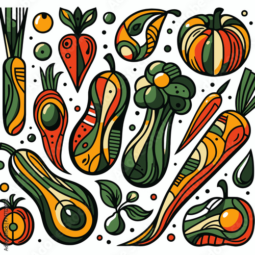 vegetables pattern