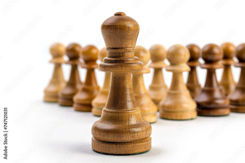 Leadership and Strategy - Chess Queen Ahead of Pawns Leadership and Strategy - Chess Queen Ahead of Pawns