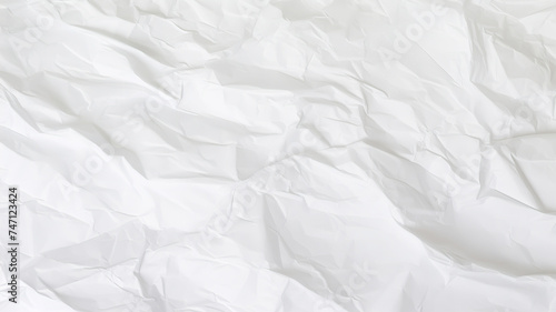 Texture of Crumpled White Sheet paper