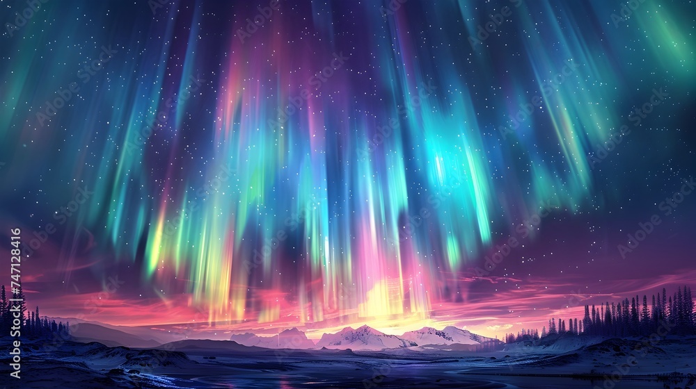 Aurora Borealis Lights up the Night Sky in Breathtaking Display