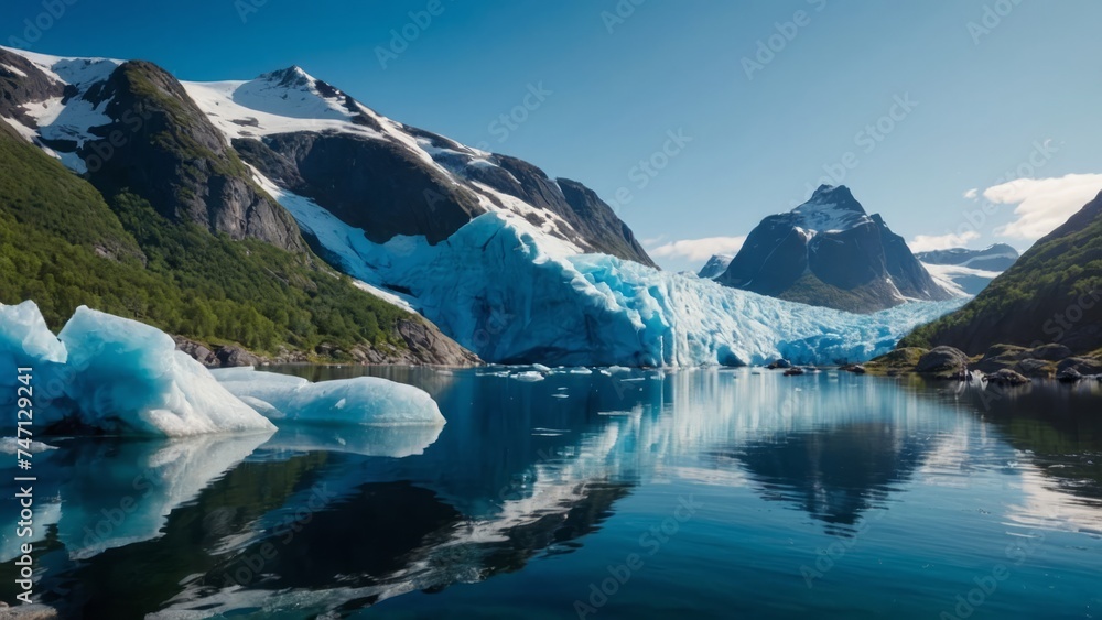 Melting glacier antarctica. Melting arctic ice.