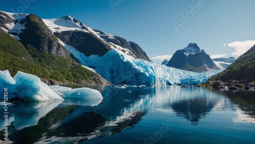 Melting glacier antarctica. Melting arctic ice.