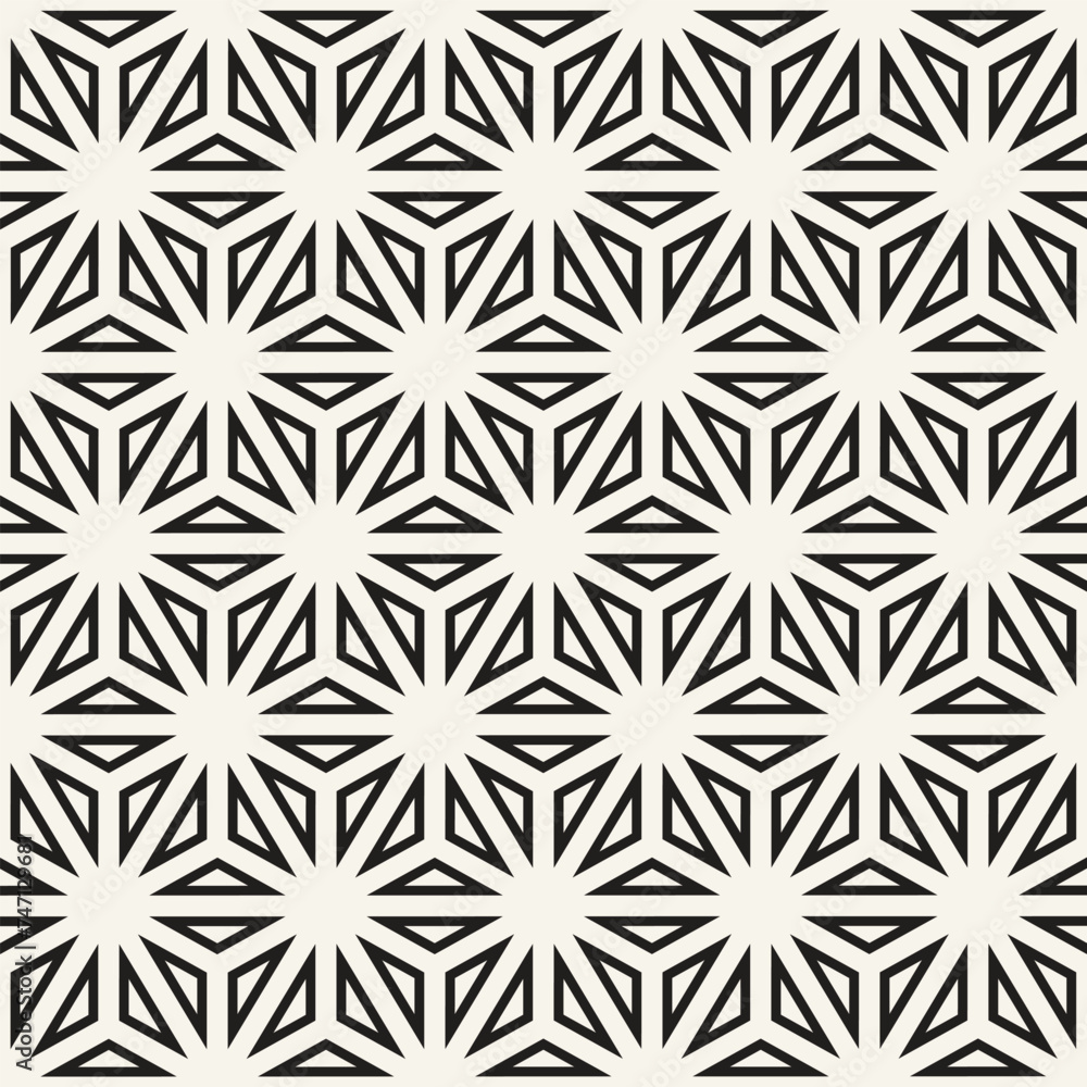 Vector seamless pattern. Repeating geometric elements. Stylish monochrome background design. Vector seamless pattern. Repeating geometric elements. Stylish monochrome background design.