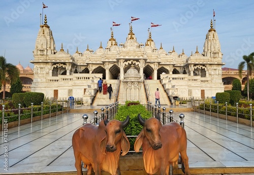 Bhuj, Gujarat India - Feb 19 2024: Shree Swaminarayan Temple Bhuj (Bhuj Mandir) in Gujrat. photo