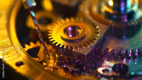 Macro view of the precise engineering behind the zoom mechanism of a lens tested in a lab for optimal colorful output