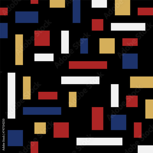 Bauhaus Revival geometrics black pattern