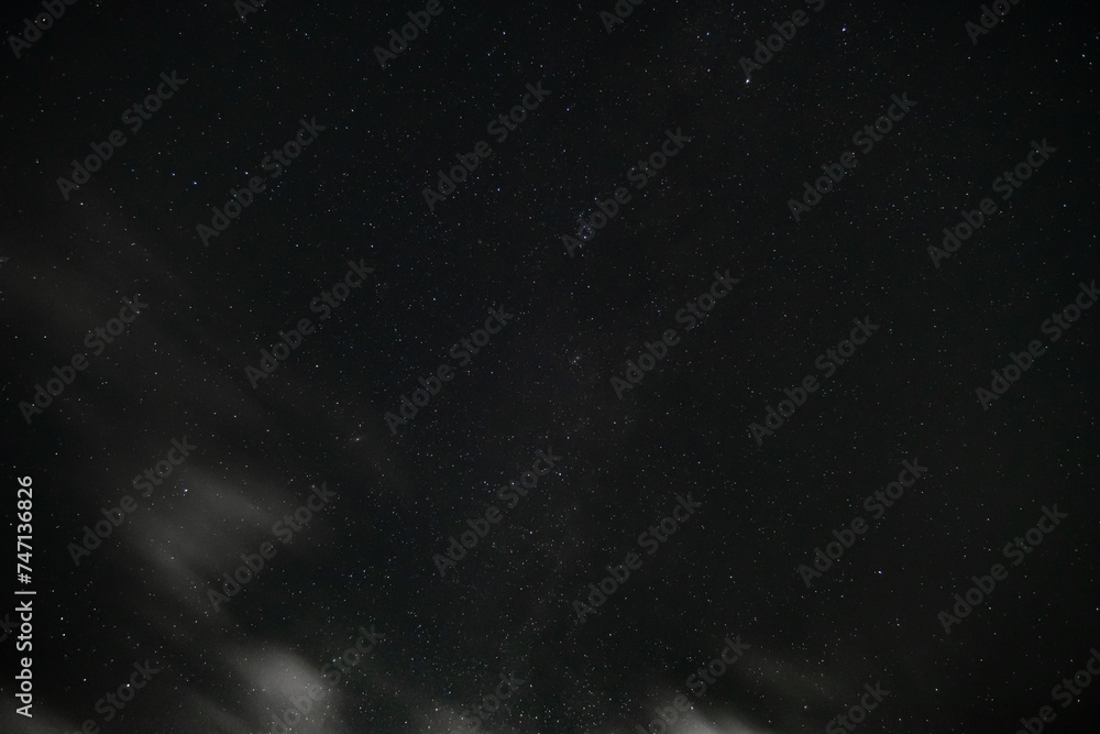 Obraz premium dark night sky and stars, space as background