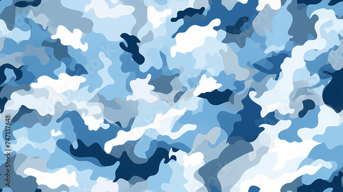 snow camouflage seamless pattern
