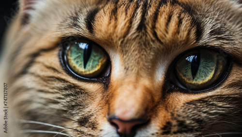 cat eyes, close-up