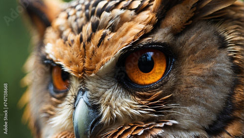 close-up of an owl